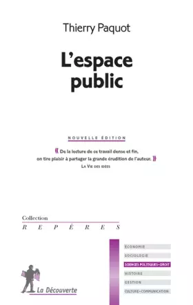 Couverture du produit · L'espace public
