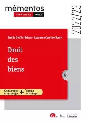 Couverture du produit · Droit des biens: Propriété individuelle - Propriété collective - Propriété démembrée