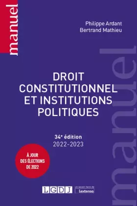 Couverture du produit · Droit constitutionnel et institutions politiques (2022-2023)