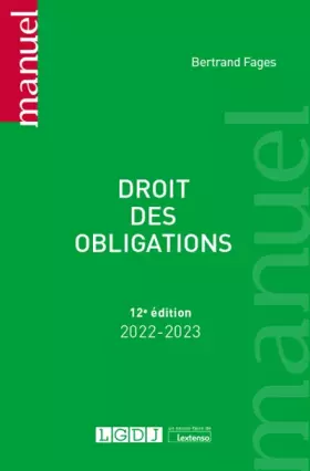Couverture du produit · Droit des obligations (2022-2023)