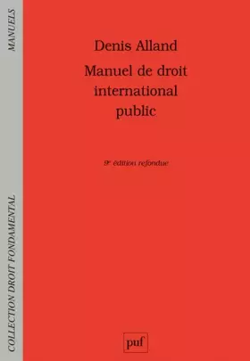 Couverture du produit · Manuel de droit international public