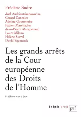 Couverture du produit · Les grands arrêts de la Cour Européenne des Droits de l'Homme