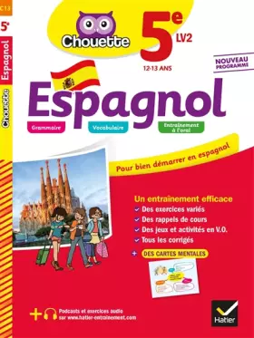 Couverture du produit · Espagnol 5e - LV2 (A1 vers A2): cahier d'entraînement et de révision