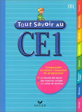 Couverture du produit · Tout savoir au CE1