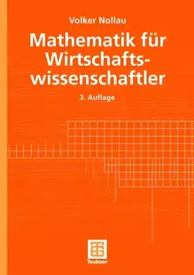 Couverture du produit · Mathematik für Wirtschaftswissenschaftler