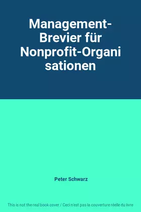Couverture du produit · Management- Brevier für Nonprofit-Organisationen