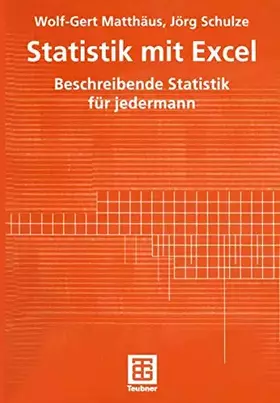 Couverture du produit · Statistik mit Excel: Beschreibende Statistik für jedermann