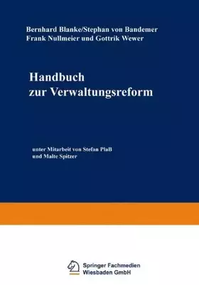 Couverture du produit · Handbuch zur Verwaltungsreform