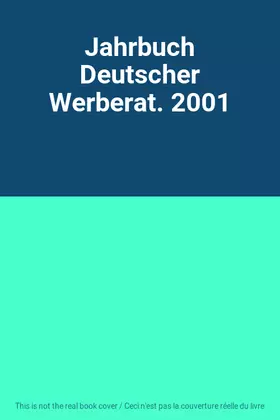 Couverture du produit · Jahrbuch Deutscher Werberat. 2001