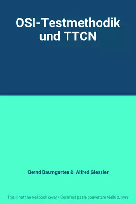 Couverture du produit · OSI-Testmethodik und TTCN