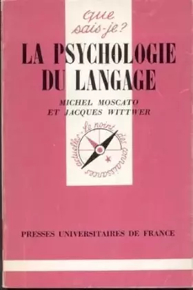 Couverture du produit · La Psychologie du langage