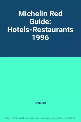 Couverture du produit · Michelin Red Guide: Hotels-Restaurants 1996