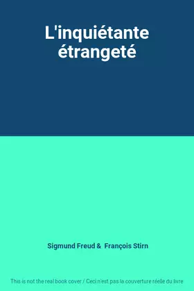 Couverture du produit · L'inquiétante étrangeté