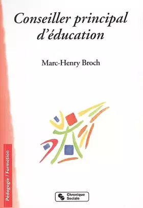 Couverture du produit · Conseiller principal d'éducation