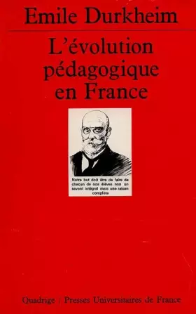 Couverture du produit · L'Évolution pédagogique en France