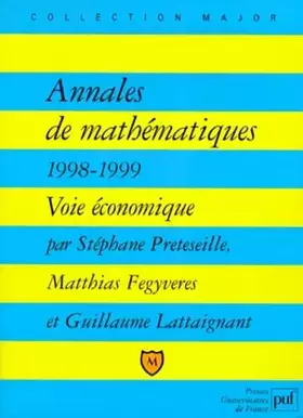 Couverture du produit · Annales de mathématiques 1998-1999: Voie économique