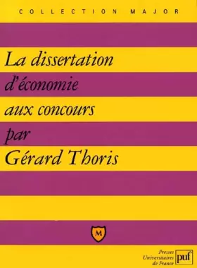 Couverture du produit · La dissertation d'économie aux concours
