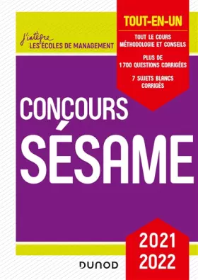 Couverture du produit · Concours Sésame 2021-2022 - Tout-en-un: Tout-en-un (2021-2022)