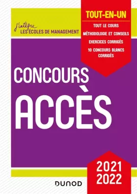 Couverture du produit · Concours Accès 2021-2022 - Tout-en-un: Tout-en-un (2021-2022)