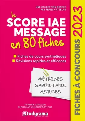 Couverture du produit · Score IAE Message en 80 fiches