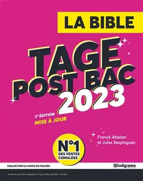 Couverture du produit · La bible Tage post bac 2023: Numéro 1 des ventes