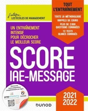 Couverture du produit · Score IAE-Message - Tout l'entraînement - 2021-2022: Tout l'entraînement (2021-2022)