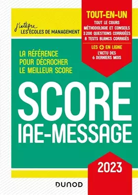Couverture du produit · Score IAE-Message - 2023 - Tout-en-un: Tout-en-un (2023)