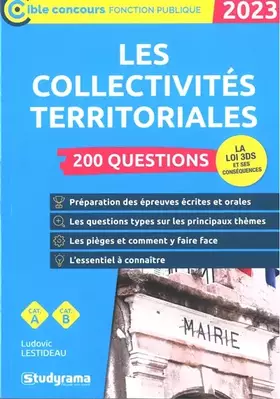 Couverture du produit · Les collectivités territoriales – 200 questions (Catégories A et B –?Édition 2023)