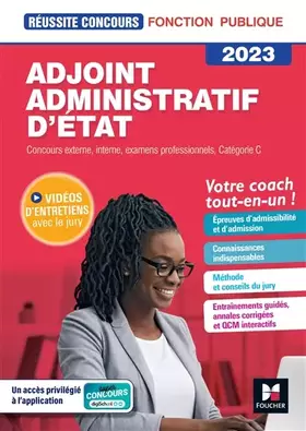 Couverture du produit · Réussite Concours - Adjoint administratif d'état catégorie C