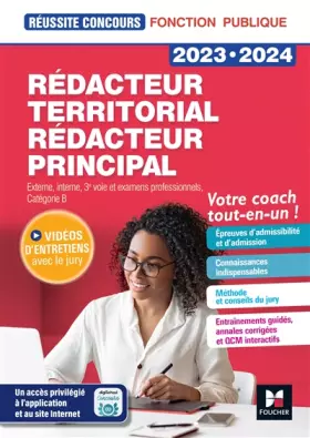 Couverture du produit · Réussite Concours - Rédacteur territorial/principal - 2023-2024 - Préparation complète