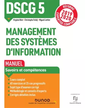 Couverture du produit · DSCG 5 Management des systèmes d'information - Manuel - Réforme 2019/2020: Réforme Expertise comptable 2019-2020