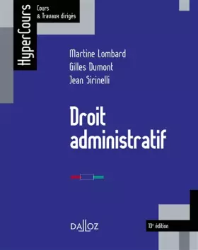 Couverture du produit · Droit administratif
