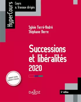 Couverture du produit · Successions et libéralités