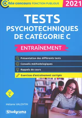 Couverture du produit · Tests psychotechniques de catégorie C - Entraînement: Exercices d'entraînement corrigés