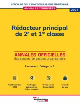 Couverture du produit · Rédacteur principal de 2e et 1re classe 2022: Examens professionnels d'avancement de grade et de promotion interne