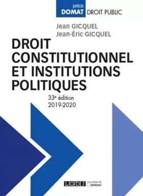 Couverture du produit · Droit constitutionnel et institutions politiques