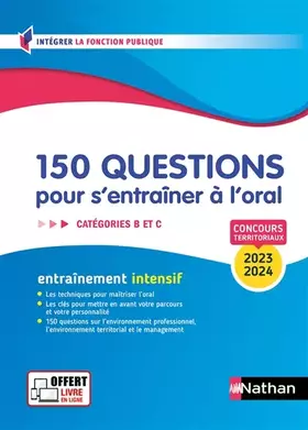 Couverture du produit · 150 questions pour s'entraîner à l'oral - 2023/2024