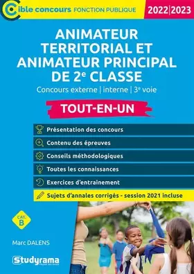 Couverture du produit · Animateur territorial – Animateur principal de 2e classe – Tout-en-un (Catégorie B – Concours 2022-2023): Concours externe – Co