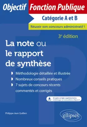 Couverture du produit · La note ou le rapport de synthèse