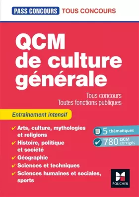 Couverture du produit · Pass'Concours - QCM de culture générale - Tous concours - 7e édition - Entraînement