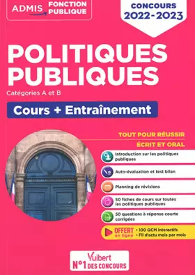 Couverture du produit · Politiques publiques - Catégories A et B: Concours 2022-2023