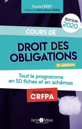 Couverture du produit · Cours de droit des obligations édition 2020