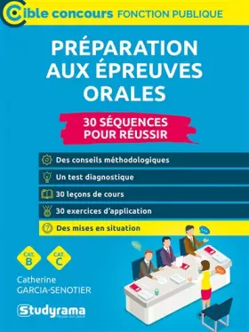 Couverture du produit · PRÉPARATION AUX ÉPREUVES ORALES: Catégories B et C