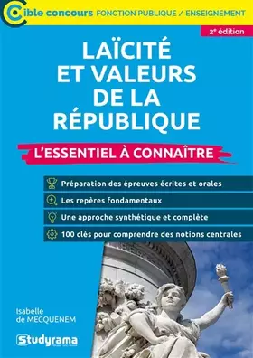 Couverture du produit · Laicité et valeurs de la République: L'essentiel à connaître