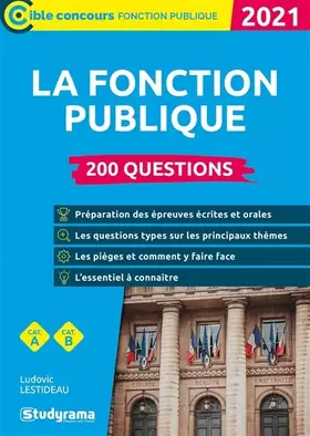 Couverture du produit · La fonction publique - 200 questions: 2021