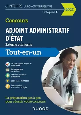 Couverture du produit · Concours Adjoint administratif d'Etat - 2023- Externe et interne: Tout-en-un (2023)