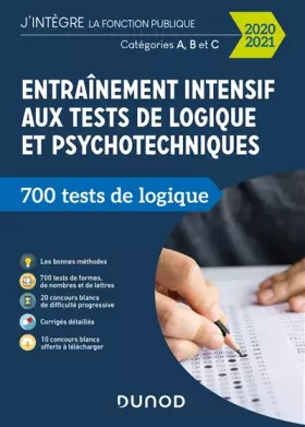 Couverture du produit · Entraînement intensif aux tests de logique et psychotechniques - 2020-2021 - Catégories A, B et C: Catégories A, B et C (2020-2