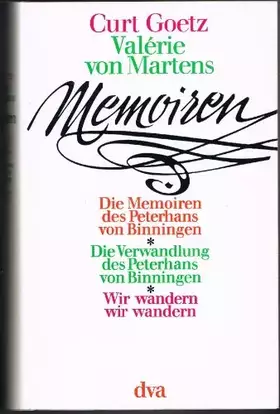 Couverture du produit · Memoiren