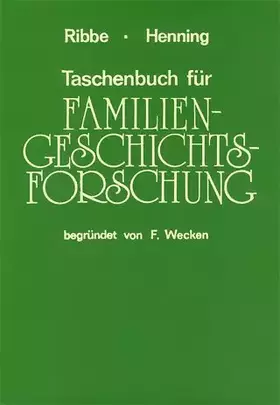 Couverture du produit · Taschenbuch für Familiengeschichtsforschung