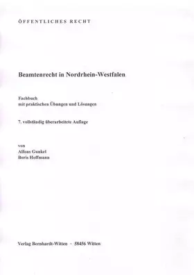 Couverture du produit · Beamtenrecht in Nordrhein-Westfalen: (keine Auslieferung über den Buchhandel)